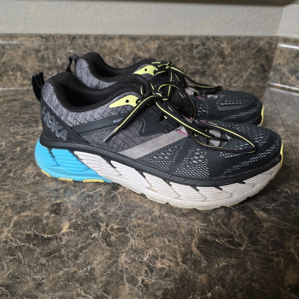 Hoka One One Gaviota 2 Women's Running Shoes Size 7.5 Black & Gray
